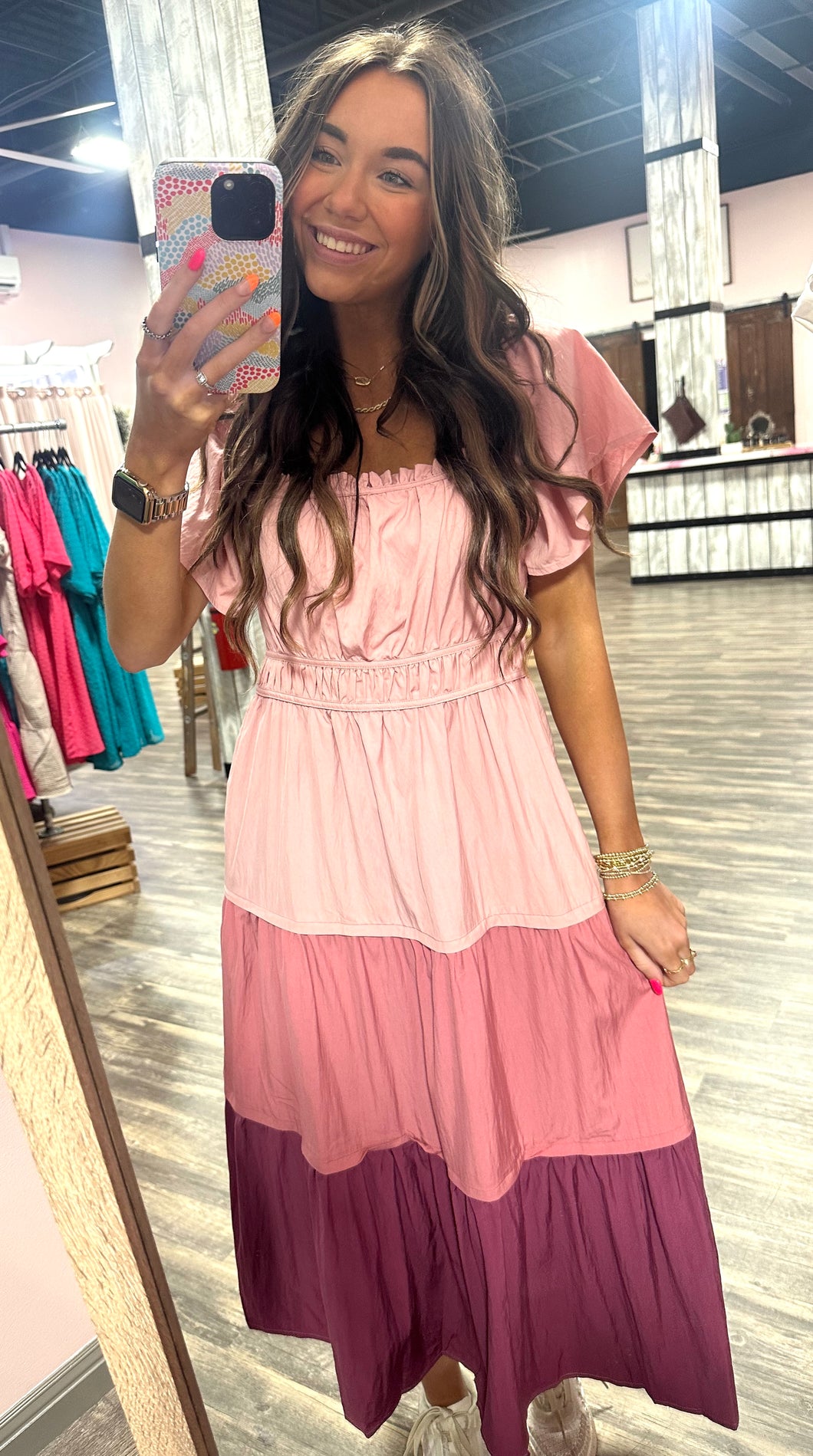 Pink about you Midi Dress