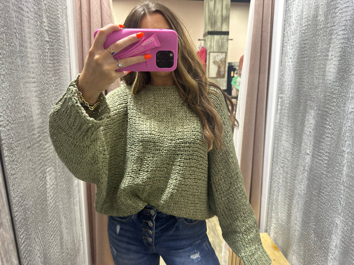 Loose fit knit top