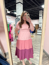 Load image into Gallery viewer, Pink about you Midi Dress