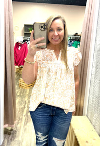 Ruffled Floral print top