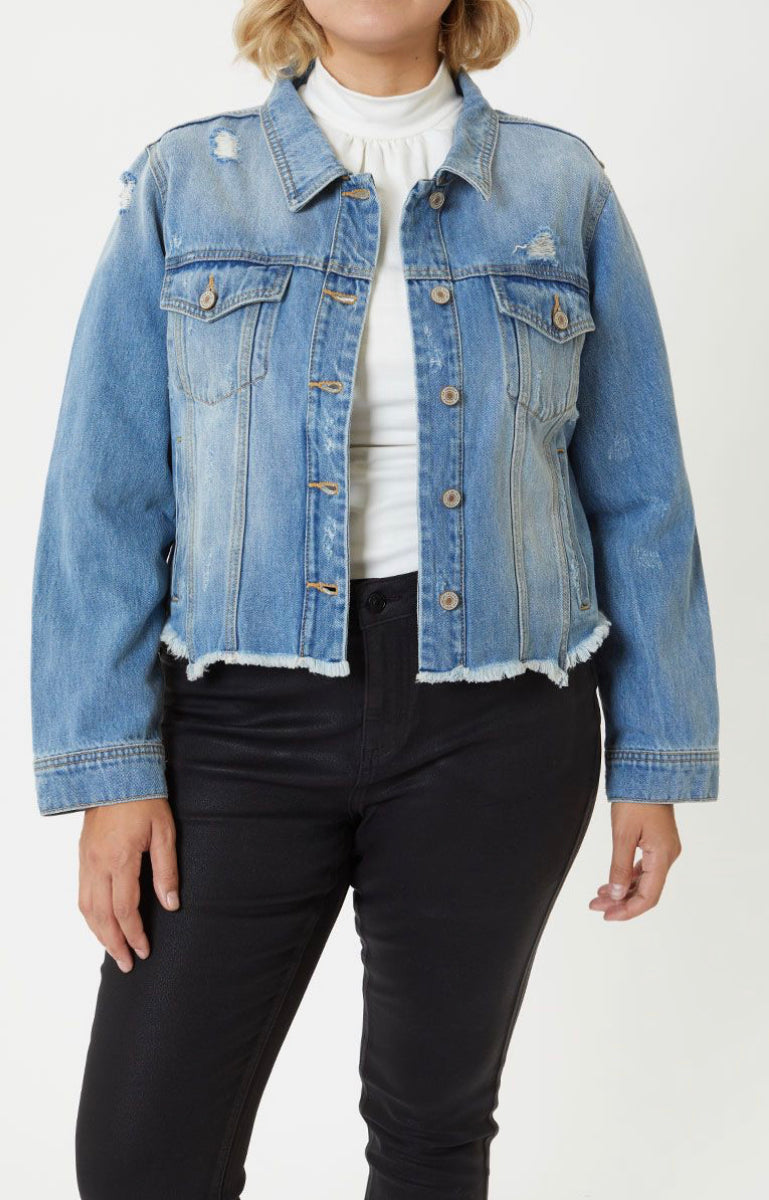 Kancan Jean jacket plus size
