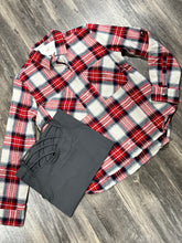 Load image into Gallery viewer, Red flannel shirt