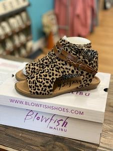 Blowfish sandal in Twill and Leopard