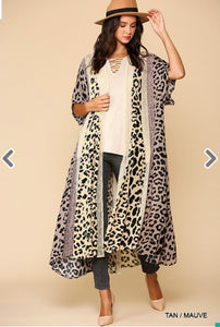Leopard and Lace duster