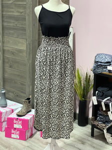 Leopard maxi skirt